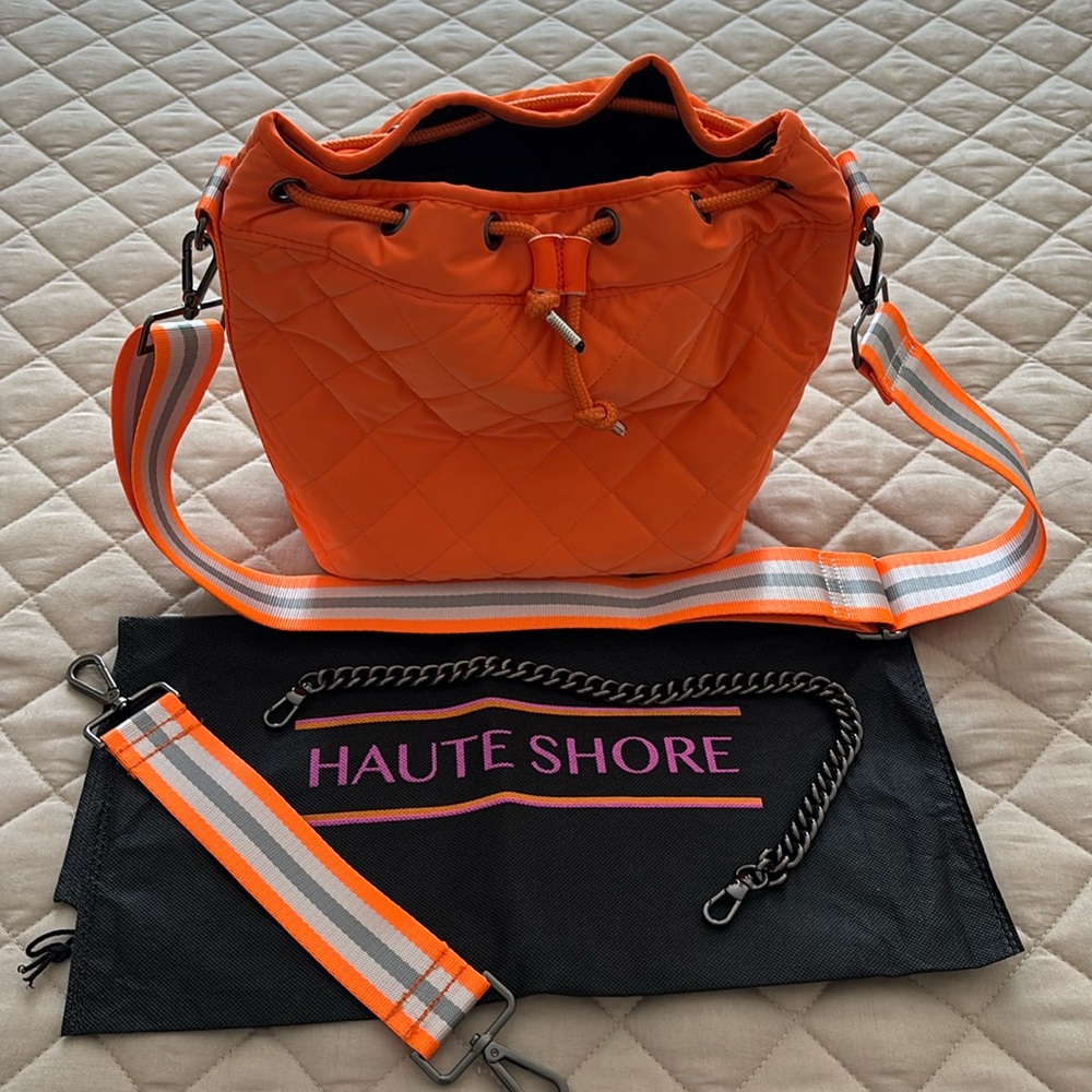 Haute Shore Lindsey Puffer in Orange Crush